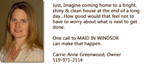 Carrie-Anne-Greenwood, Owner, Maid in Windsor home cleaning services